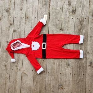 NWT Cat&Jack 12 Months Red and White Santa Onesie Jumper New with tags Christmas